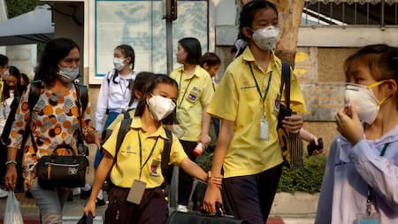 Contaminacion en Bangkok. Imagen:EFE