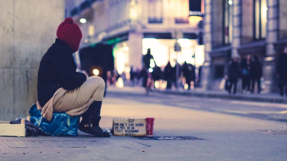 Personas sin hogar en Estados Unidos. Foto: Unsplash.