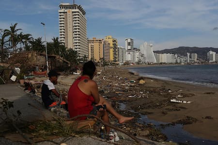 Acapulco, tras el impacto de Otis en México. Foto: EFE.