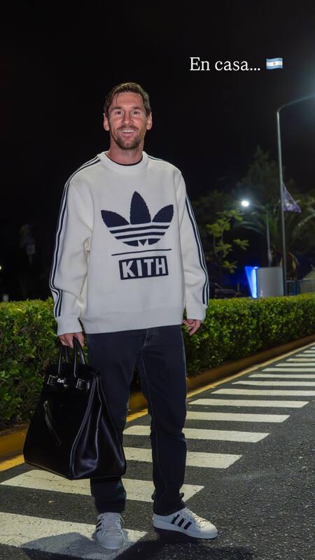 Lionel Messi y su frase "En casa" para referirse a su llegada a la Argentina. Foto: Instagram/@leomessi