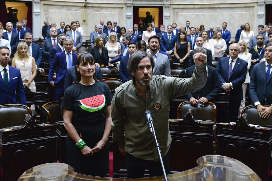 Jura de diputados en el Congreso.