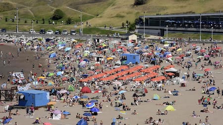 Mar del Plata, playas, Foto NA