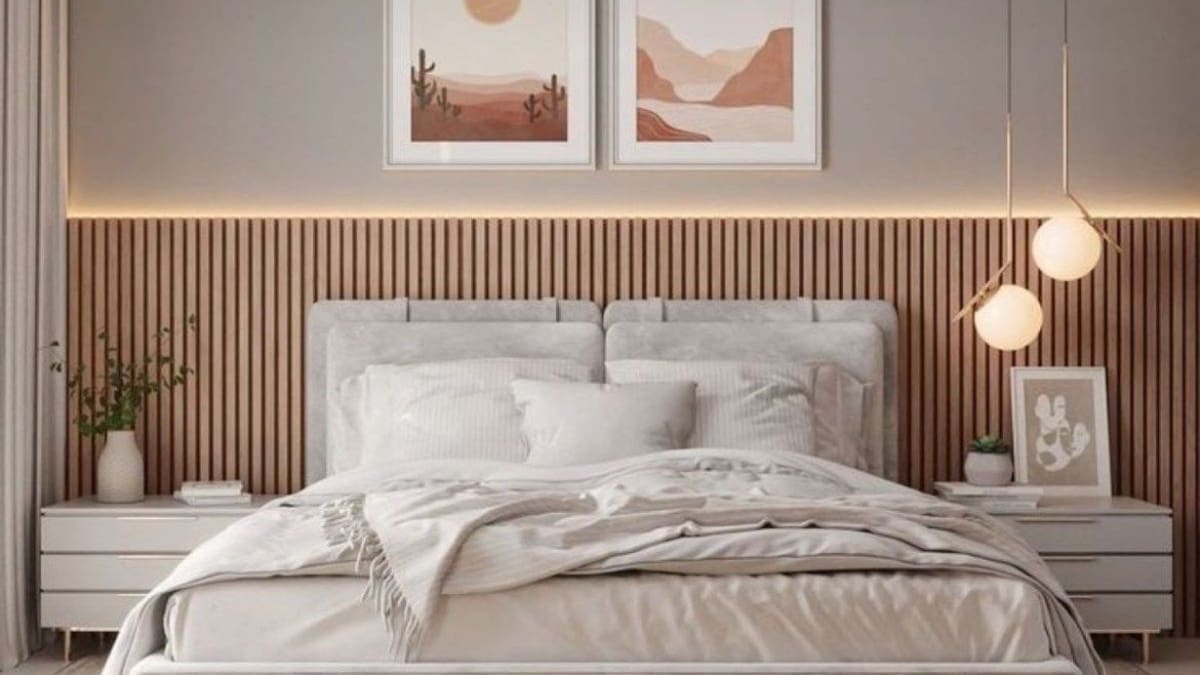 Dormitorio, cuarto, hogar, decoración