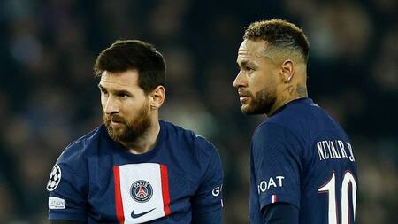 Lionel Messi y Neymar, PSG. Foto: NA.