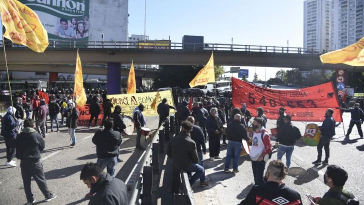 Corte y protesta en la Ciudad, foto NA