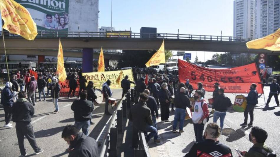Corte y protesta en la Ciudad, foto NA