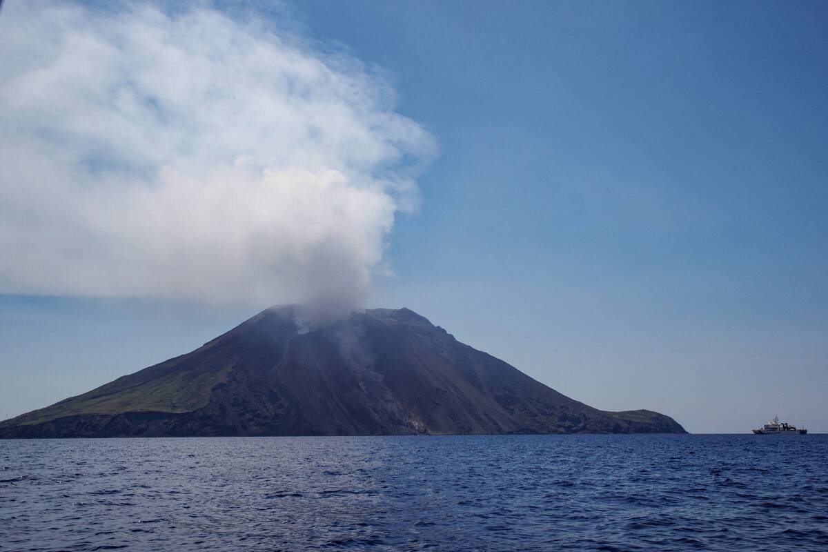 Volcán Estrómboli. Foto: EFE.