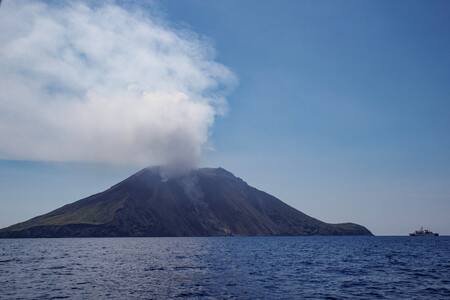 Volcán Estrómboli. Foto: EFE.