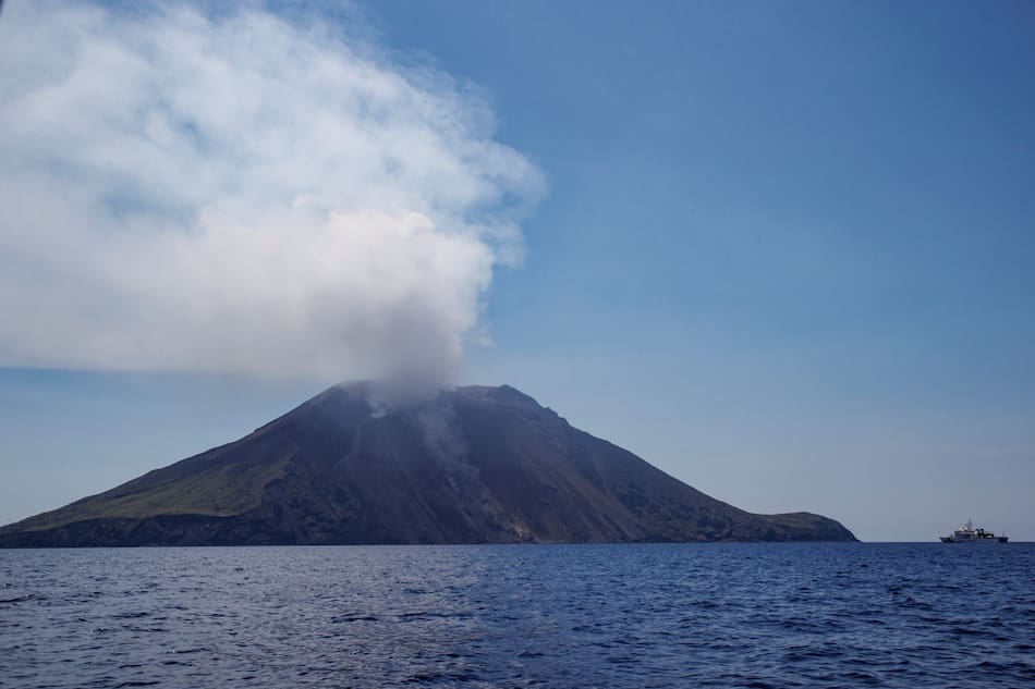 Volcán Estrómboli. Foto: EFE.