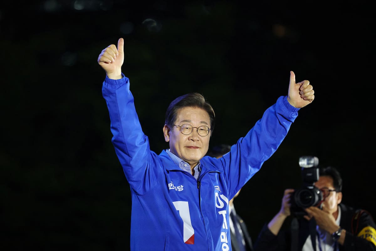Lee Jae-myung, podría convertirse en el nuevo presidente de Corea del Sur. Foto: Reuters/Kim Hong-Ji