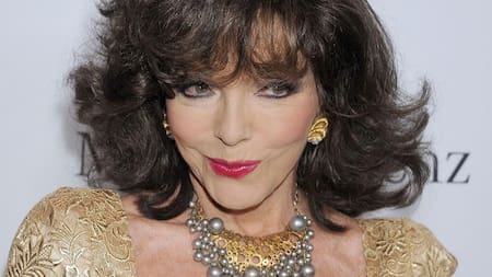 Los 85 años de la diva Joan Collins, está impecable como en Dinastía
