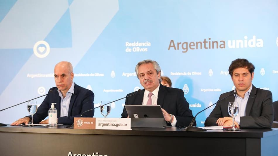 Anuncio de extensión de cuarentena de Alberto Fernández, AGENCIA NA