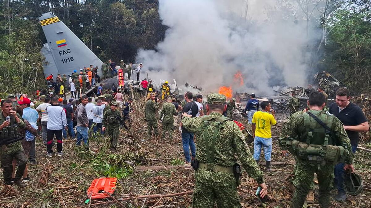 Tragedia aérea en Colombia.