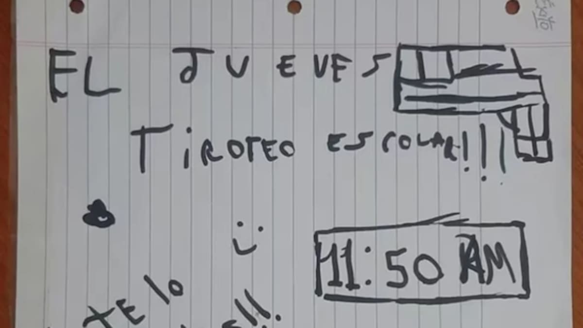 Mensajes intimidatorios en distintas escuelas.