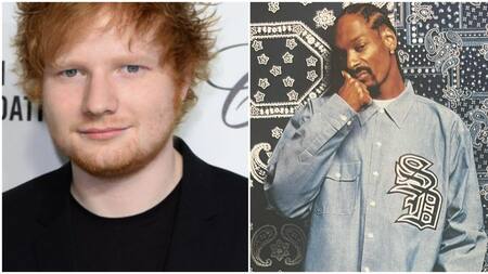 Ed Sheeran y Snoop Dogg. Fotos: NA - Instagram.