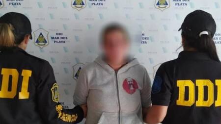 Mujer detenida en Mar del Plata tras denunciar violencia de género. Foto: NA.