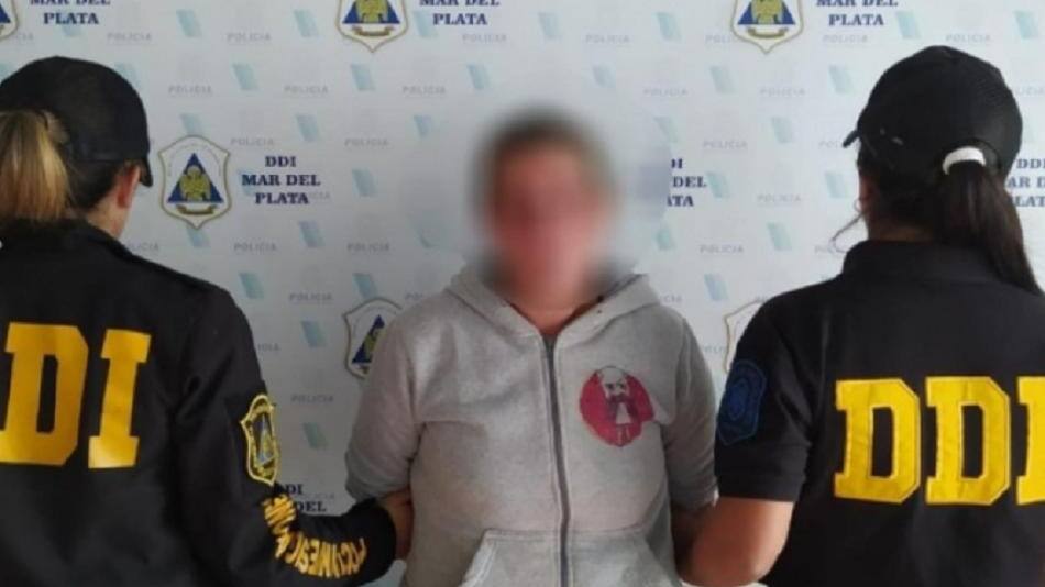 Mujer detenida en Mar del Plata tras denunciar violencia de género. Foto: NA.