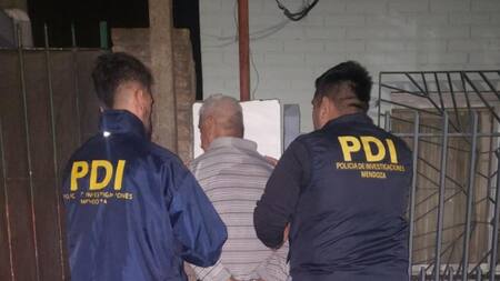 Detención de Carlos Díaz, acusado de femicidio en Mendoza. Foto: NA