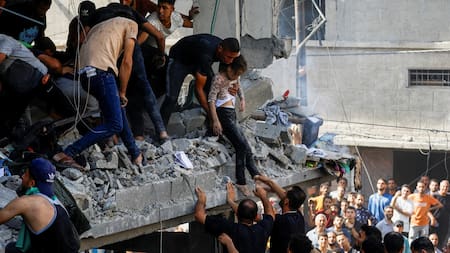 Bombardeos en Gaza. Foto: Reuters.