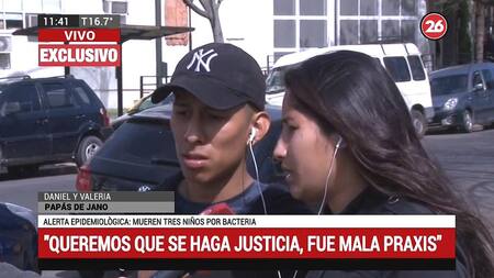 Alerta epidemiológica - Padres de Jano - Niño muerto - Canal 26