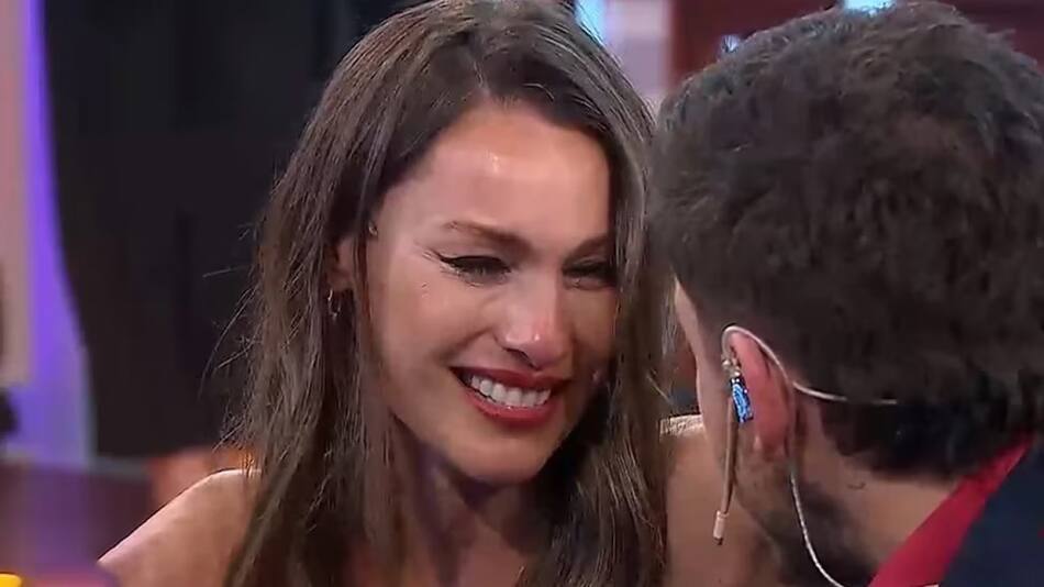 La emoción de Pampita.