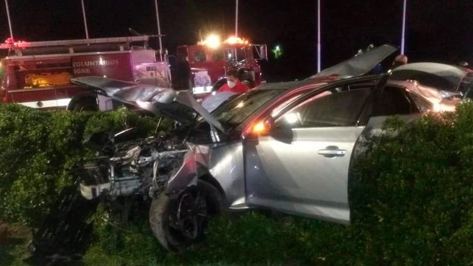 Violento accidente fatal en Tigre, choque, accidente de tránsito, Foto Twitter