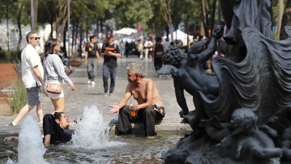 Ola de calor en México. Foto: EFE