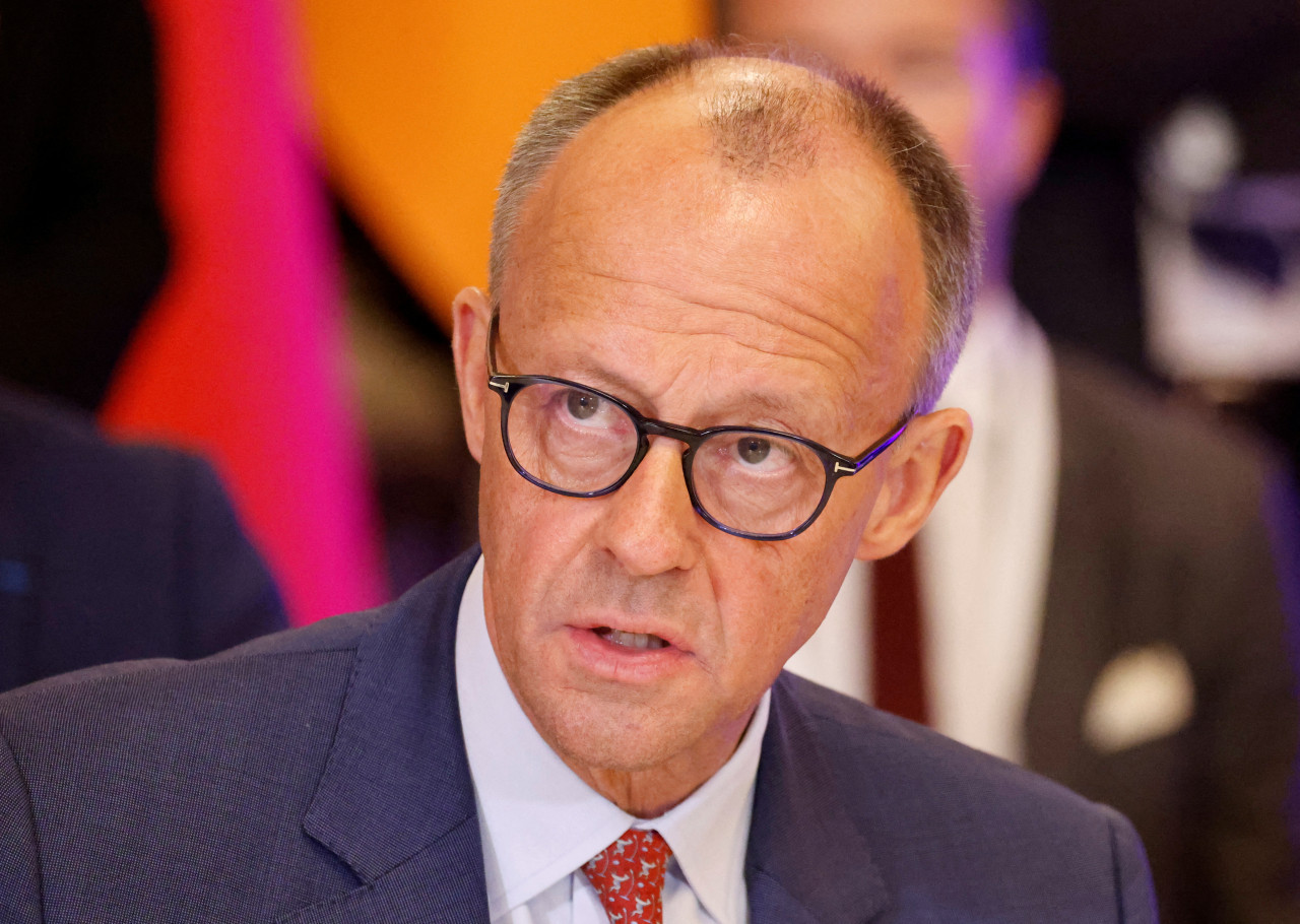 Friedrich Merz, canciller de Alemania. Foto: Reuters/Ludovic Marin.