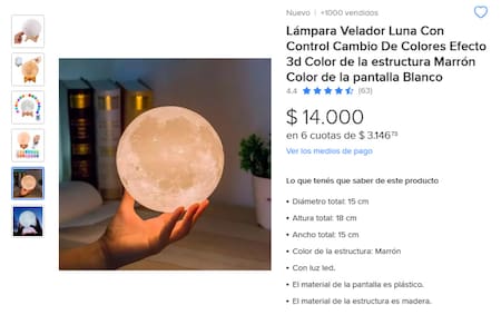 Regalos para San Valentín. Foto: Mercado Libre.