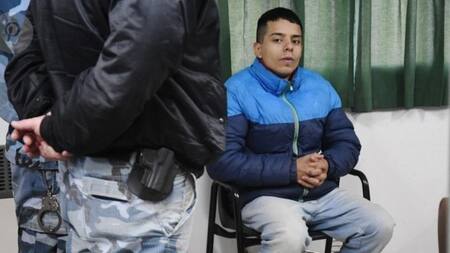 Leandro Daniel Suárez en el juicio por el crimen del kioskero de Ramos Mejía.