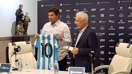 Ruben Capria, manager de Racing, Foto Twitter Racing Club
