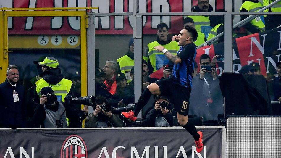 Serie A, Milan vs. Inter, fútbol, deportes, Lautaro Martínez, Reuters