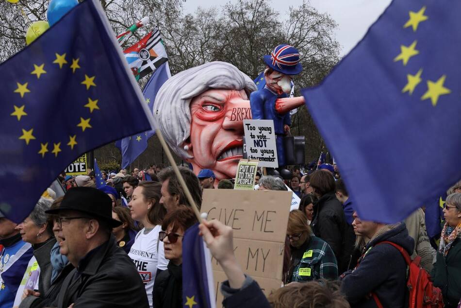 Brexit, protestas Reino Unido, Reuters