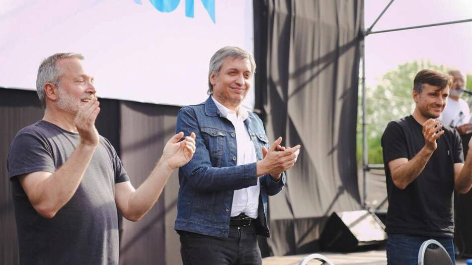 Máximo Kirchner en Morón. Foto: NA.