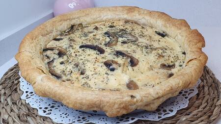 Tarta de champiñón. Foto: captura de YouTube