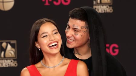 Emilia y Duki. Foto: NA.