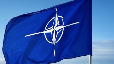 Bandera de la OTAN. Foto: Grok.