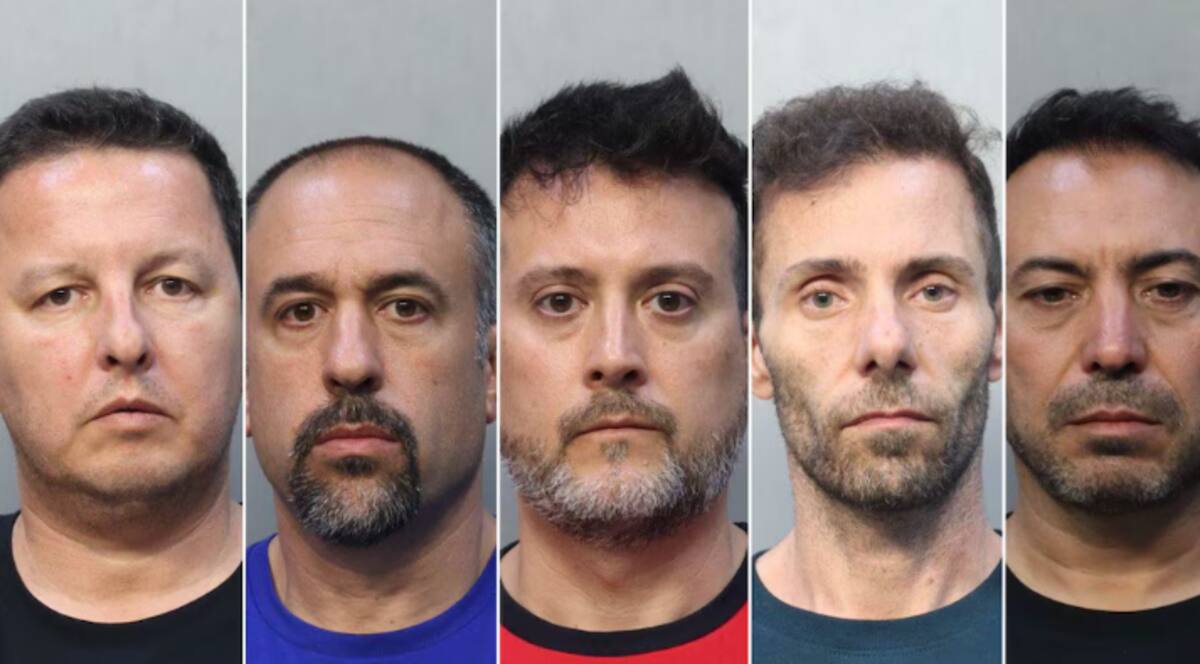 Argentinos detenidos por robar en un shopping de Miami.