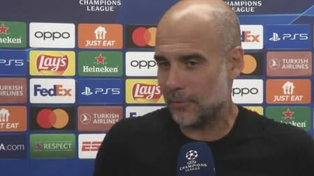 Pep Guardiola en conferencia. Foto: captura de video