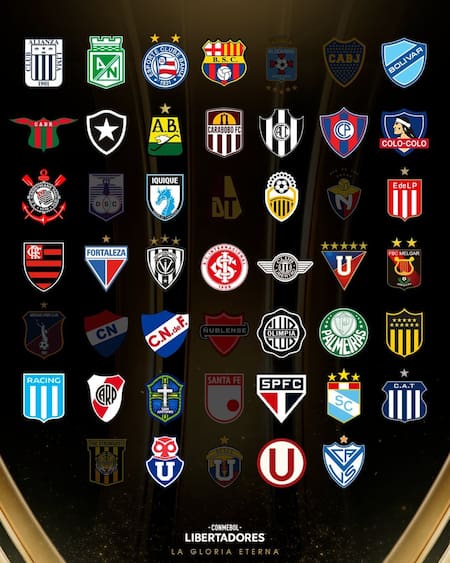 Los equipos que siguen en carrera en la Copa Libertadores 2025. Foto: x Libertadores.