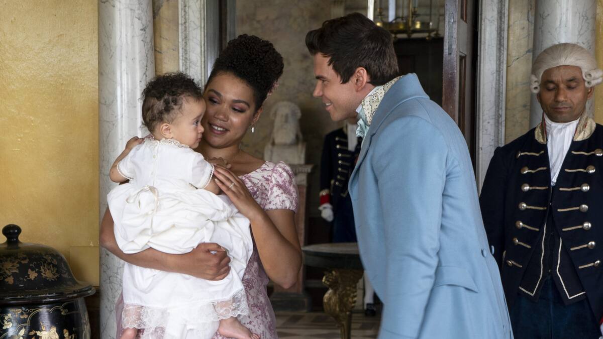 Ruby Barker en "Bridgerton". Foto: prensa Netflix.