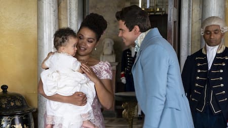 Ruby Barker en "Bridgerton". Foto: prensa Netflix.