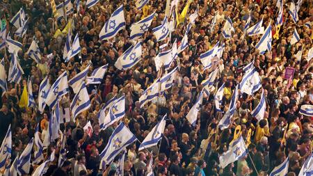 Protestas contra el Gobierno en Israel. Foto: Reuters.
