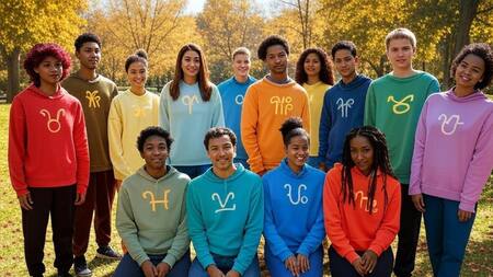 Signos del zodiaco y sus colores. Foto: X/Grok.