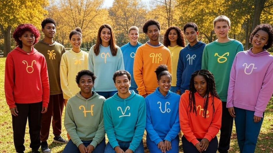 Signos del zodiaco y sus colores. Foto: X/Grok.