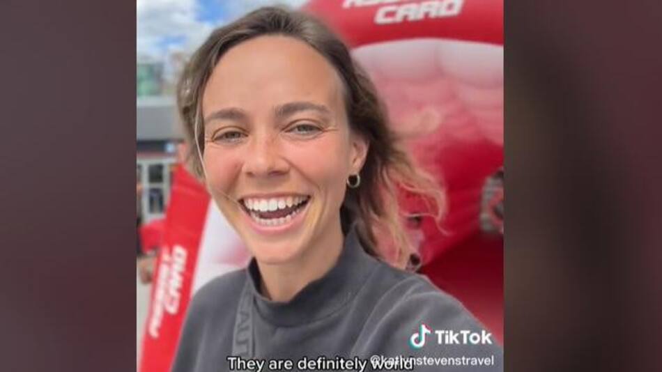 Tiktoker estadounidense viaja a Argentina para ver el partido contra Croacia. Foto: TikTok
