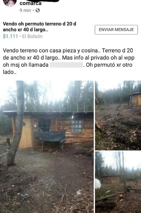 Toma de terrenos en El Bolsón, venta de tierras online