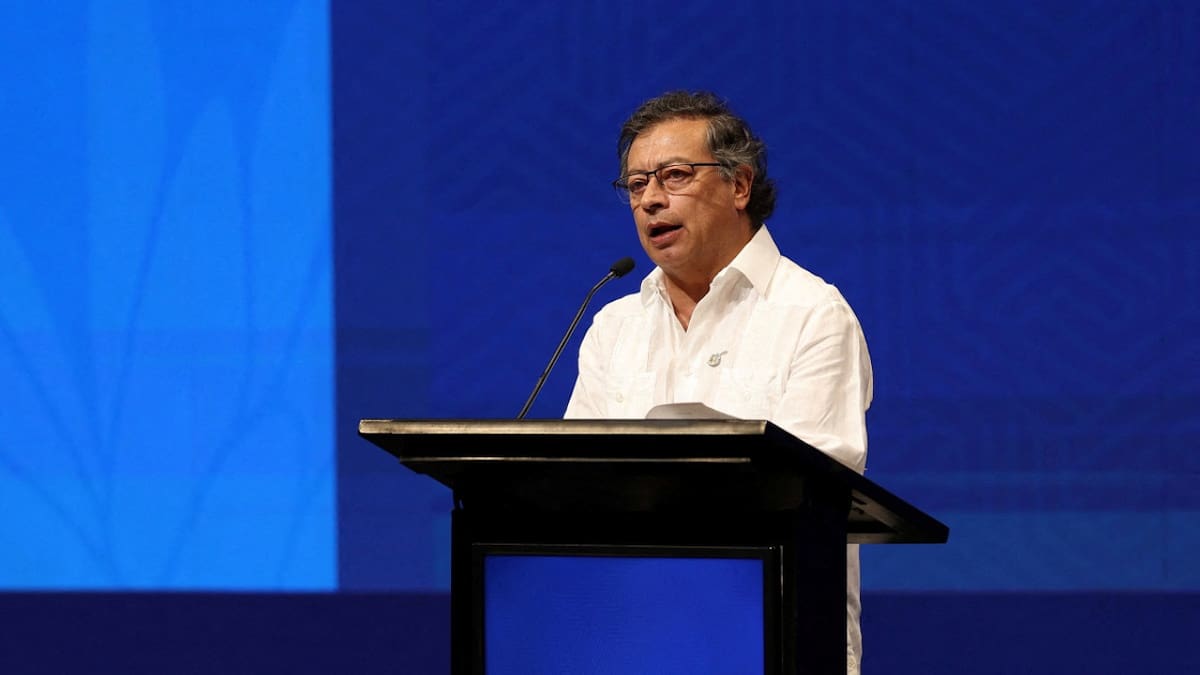 Gustavo Petro, presidente de Colombia. Foto: Reuters/Luisa González.