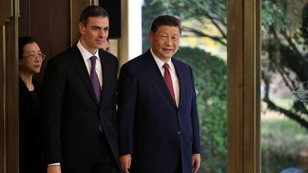 Pedro Sánchez y Xi Jinping. Foto: Netflix/Andrés Martínez Casares.