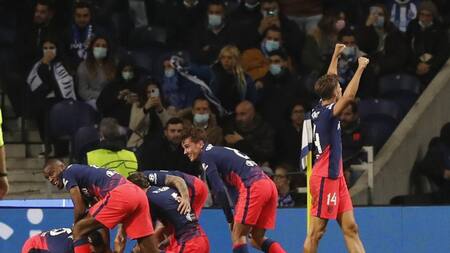 Festejo del Atlético Madrid ante el Porto por la Champions League, REUTERS